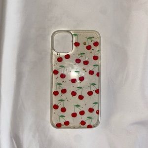 Iphone 11 Cherry Gold Phone Case